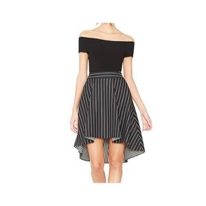 Alice & Olivia high low striped skirt